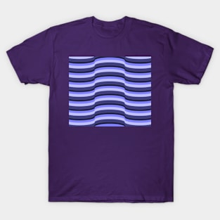 Op Art Blue Violet Purple T-Shirt